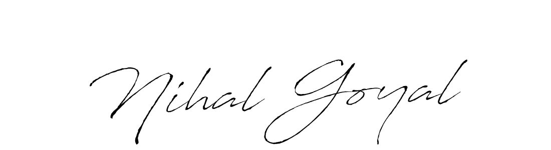 You should practise on your own different ways (Antro_Vectra) to write your name (Nihal Goyal) in signature. don't let someone else do it for you. Nihal Goyal signature style 6 images and pictures png