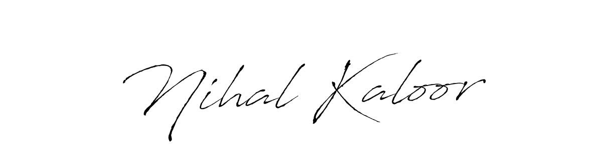 Also You can easily find your signature by using the search form. We will create Nihal Kaloor name handwritten signature images for you free of cost using Antro_Vectra sign style. Nihal Kaloor signature style 6 images and pictures png