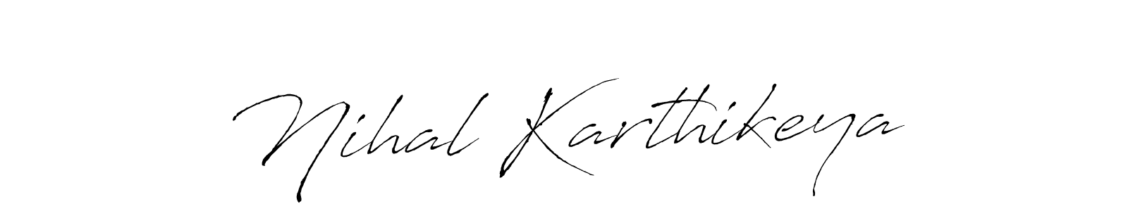 It looks lik you need a new signature style for name Nihal Karthikeya. Design unique handwritten (Antro_Vectra) signature with our free signature maker in just a few clicks. Nihal Karthikeya signature style 6 images and pictures png