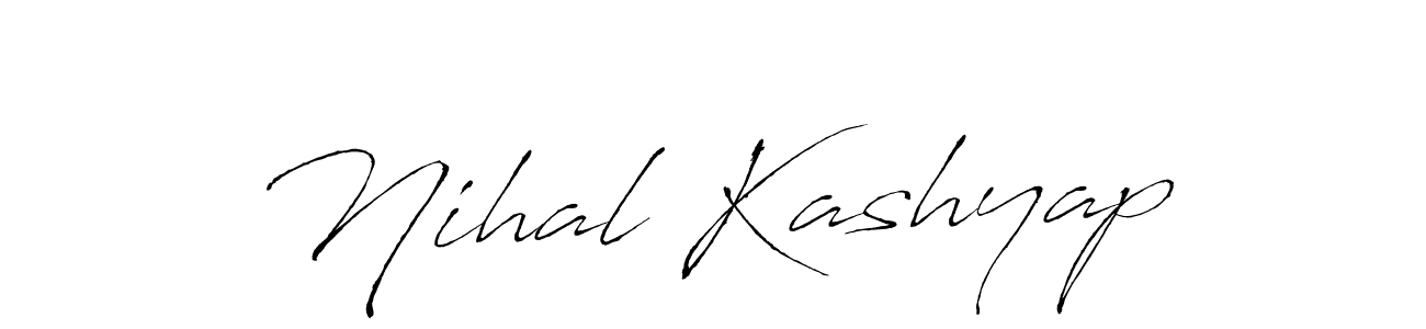 How to make Nihal Kashyap signature? Antro_Vectra is a professional autograph style. Create handwritten signature for Nihal Kashyap name. Nihal Kashyap signature style 6 images and pictures png