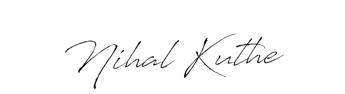 if you are searching for the best signature style for your name Nihal Kuthe. so please give up your signature search. here we have designed multiple signature styles  using Antro_Vectra. Nihal Kuthe signature style 6 images and pictures png