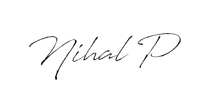 The best way (Antro_Vectra) to make a short signature is to pick only two or three words in your name. The name Nihal P include a total of six letters. For converting this name. Nihal P signature style 6 images and pictures png