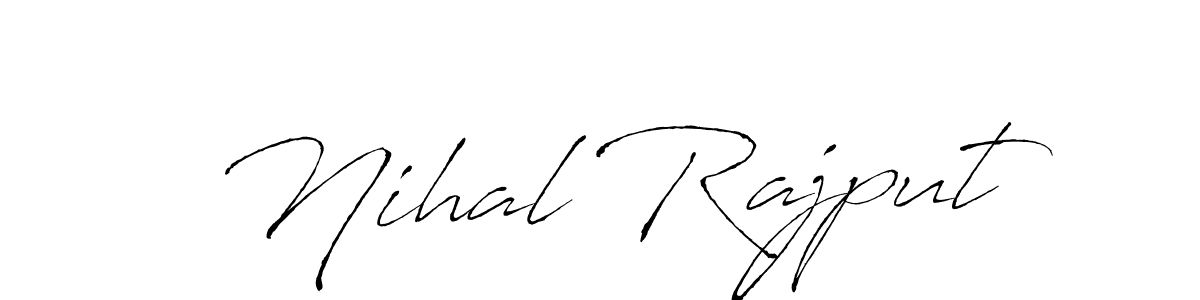 How to make Nihal Rajput name signature. Use Antro_Vectra style for creating short signs online. This is the latest handwritten sign. Nihal Rajput signature style 6 images and pictures png