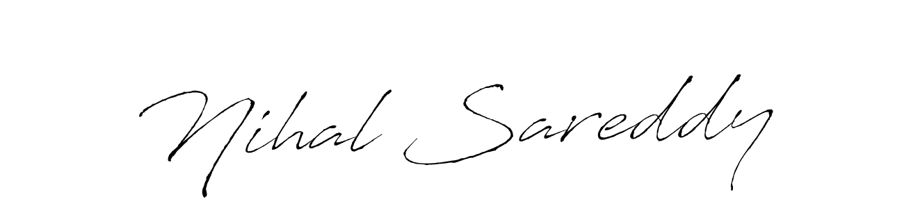Antro_Vectra is a professional signature style that is perfect for those who want to add a touch of class to their signature. It is also a great choice for those who want to make their signature more unique. Get Nihal Sareddy name to fancy signature for free. Nihal Sareddy signature style 6 images and pictures png