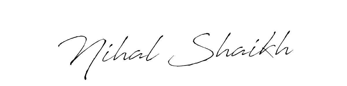 Also we have Nihal Shaikh name is the best signature style. Create professional handwritten signature collection using Antro_Vectra autograph style. Nihal Shaikh signature style 6 images and pictures png