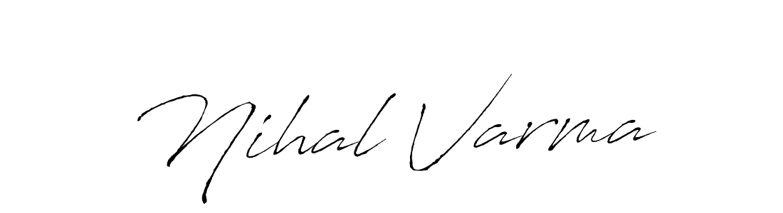 It looks lik you need a new signature style for name Nihal Varma. Design unique handwritten (Antro_Vectra) signature with our free signature maker in just a few clicks. Nihal Varma signature style 6 images and pictures png