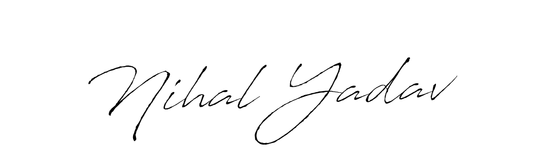 Use a signature maker to create a handwritten signature online. With this signature software, you can design (Antro_Vectra) your own signature for name Nihal Yadav. Nihal Yadav signature style 6 images and pictures png