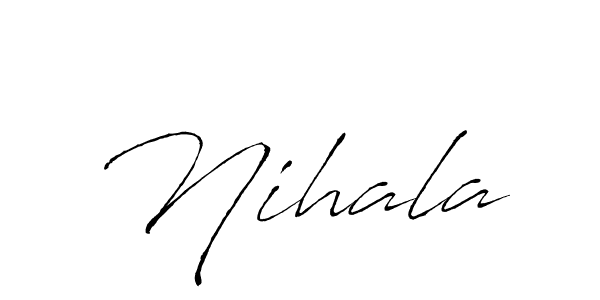 How to Draw Nihala signature style? Antro_Vectra is a latest design signature styles for name Nihala. Nihala signature style 6 images and pictures png