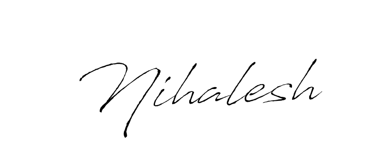 Design your own signature with our free online signature maker. With this signature software, you can create a handwritten (Antro_Vectra) signature for name Nihalesh. Nihalesh signature style 6 images and pictures png