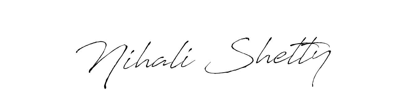 Use a signature maker to create a handwritten signature online. With this signature software, you can design (Antro_Vectra) your own signature for name Nihali Shetty. Nihali Shetty signature style 6 images and pictures png