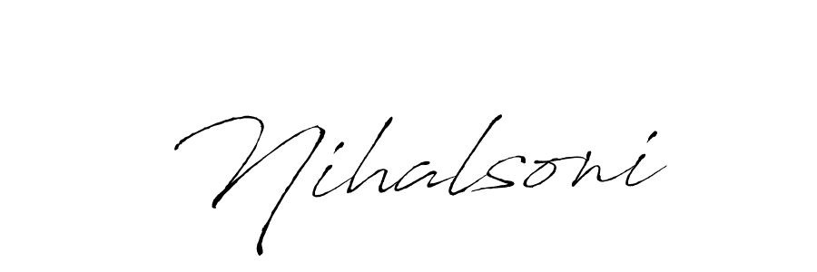 How to Draw Nihalsoni signature style? Antro_Vectra is a latest design signature styles for name Nihalsoni. Nihalsoni signature style 6 images and pictures png