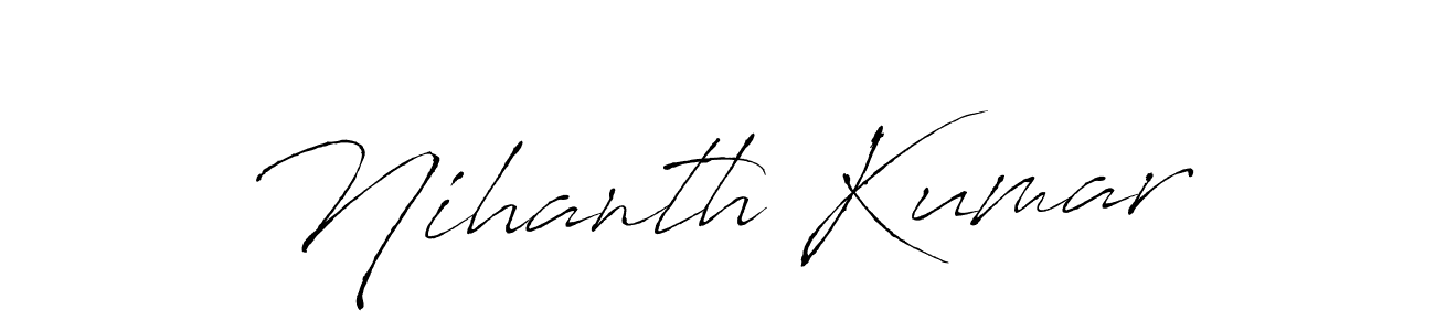 Also You can easily find your signature by using the search form. We will create Nihanth Kumar name handwritten signature images for you free of cost using Antro_Vectra sign style. Nihanth Kumar signature style 6 images and pictures png