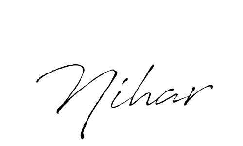 Create a beautiful signature design for name Nihar. With this signature (Antro_Vectra) fonts, you can make a handwritten signature for free. Nihar signature style 6 images and pictures png