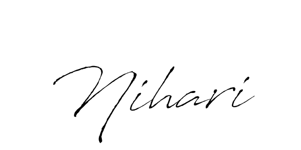 Nihari stylish signature style. Best Handwritten Sign (Antro_Vectra) for my name. Handwritten Signature Collection Ideas for my name Nihari. Nihari signature style 6 images and pictures png