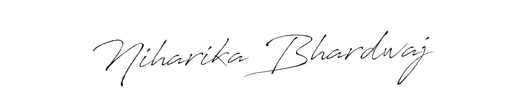 Design your own signature with our free online signature maker. With this signature software, you can create a handwritten (Antro_Vectra) signature for name Niharika Bhardwaj. Niharika Bhardwaj signature style 6 images and pictures png