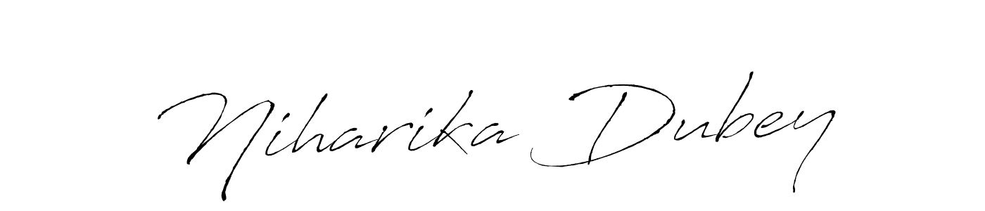 Make a beautiful signature design for name Niharika Dubey. With this signature (Antro_Vectra) style, you can create a handwritten signature for free. Niharika Dubey signature style 6 images and pictures png