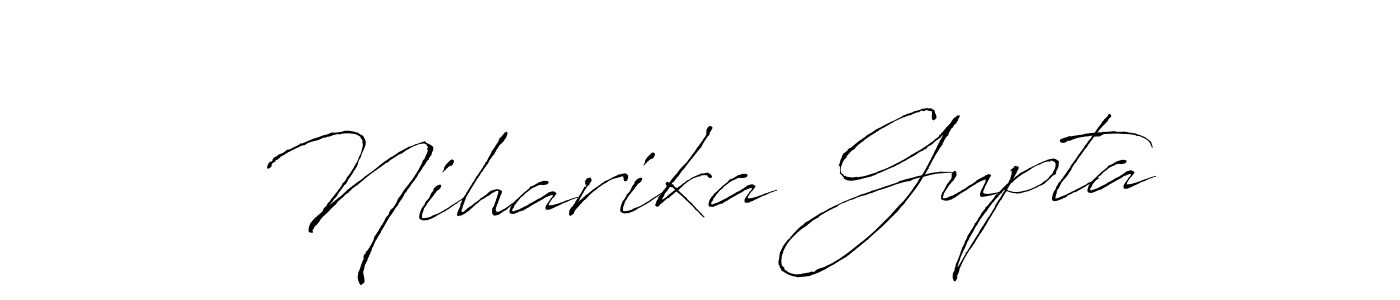 Design your own signature with our free online signature maker. With this signature software, you can create a handwritten (Antro_Vectra) signature for name Niharika Gupta. Niharika Gupta signature style 6 images and pictures png