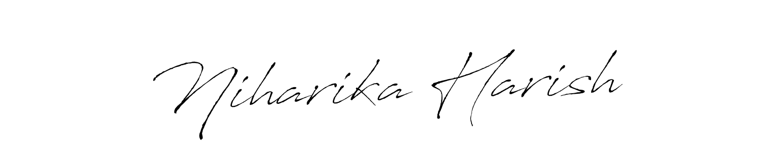 Also we have Niharika Harish name is the best signature style. Create professional handwritten signature collection using Antro_Vectra autograph style. Niharika Harish signature style 6 images and pictures png