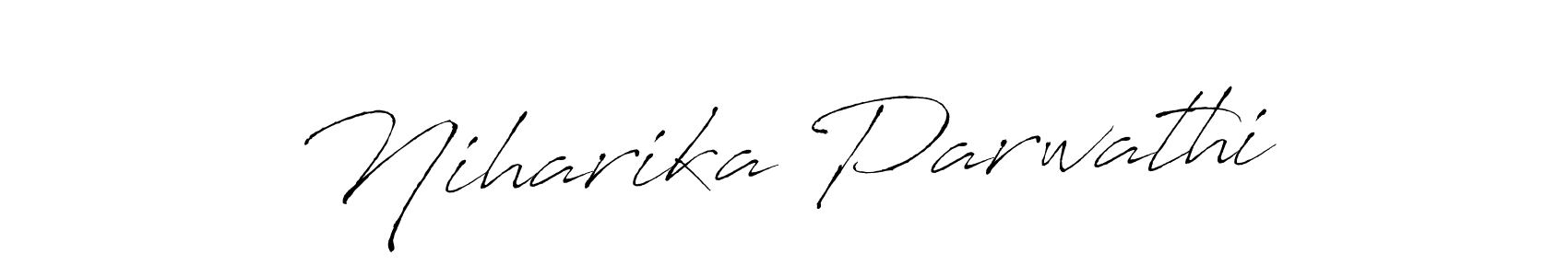 Similarly Antro_Vectra is the best handwritten signature design. Signature creator online .You can use it as an online autograph creator for name Niharika Parwathi. Niharika Parwathi signature style 6 images and pictures png