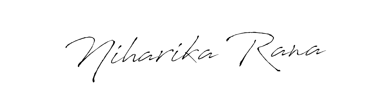 Similarly Antro_Vectra is the best handwritten signature design. Signature creator online .You can use it as an online autograph creator for name Niharika Rana. Niharika Rana signature style 6 images and pictures png