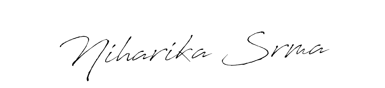 Use a signature maker to create a handwritten signature online. With this signature software, you can design (Antro_Vectra) your own signature for name Niharika Srma. Niharika Srma signature style 6 images and pictures png