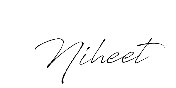 How to make Niheet name signature. Use Antro_Vectra style for creating short signs online. This is the latest handwritten sign. Niheet signature style 6 images and pictures png