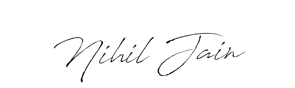 Make a beautiful signature design for name Nihil Jain. Use this online signature maker to create a handwritten signature for free. Nihil Jain signature style 6 images and pictures png