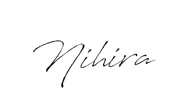 The best way (Antro_Vectra) to make a short signature is to pick only two or three words in your name. The name Nihira include a total of six letters. For converting this name. Nihira signature style 6 images and pictures png