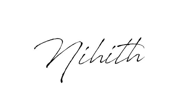 Also we have Nihith name is the best signature style. Create professional handwritten signature collection using Antro_Vectra autograph style. Nihith signature style 6 images and pictures png