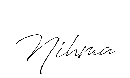 Similarly Antro_Vectra is the best handwritten signature design. Signature creator online .You can use it as an online autograph creator for name Nihma. Nihma signature style 6 images and pictures png