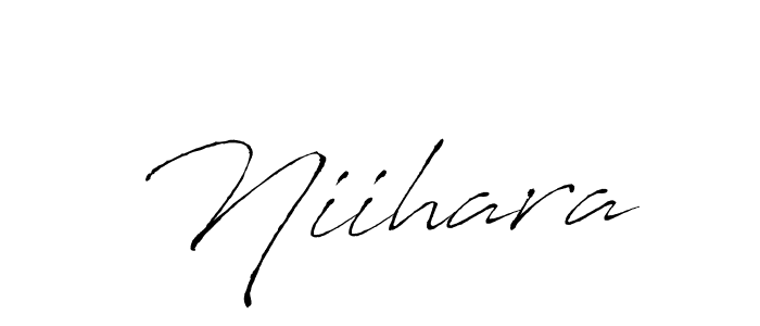 Design your own signature with our free online signature maker. With this signature software, you can create a handwritten (Antro_Vectra) signature for name Niihara. Niihara signature style 6 images and pictures png