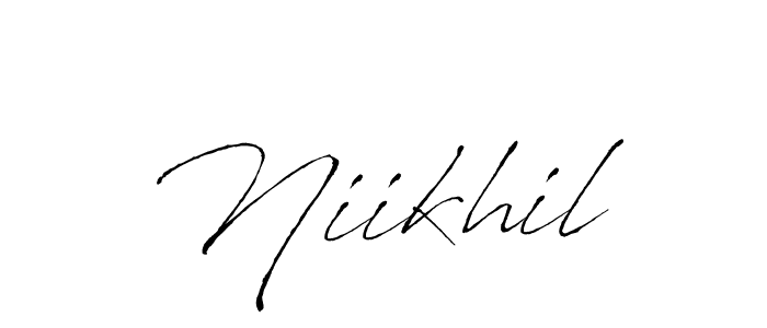 if you are searching for the best signature style for your name Niikhil. so please give up your signature search. here we have designed multiple signature styles  using Antro_Vectra. Niikhil signature style 6 images and pictures png