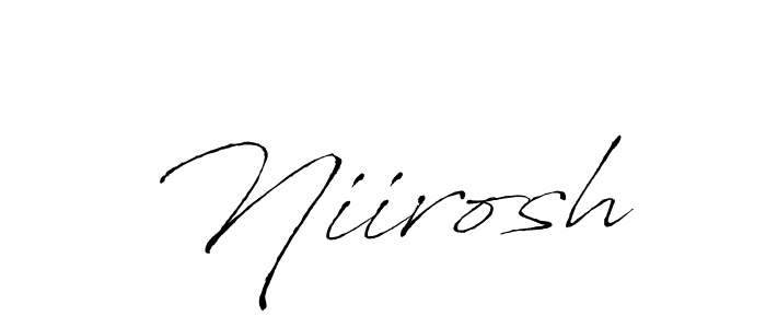 Also You can easily find your signature by using the search form. We will create Niirosh name handwritten signature images for you free of cost using Antro_Vectra sign style. Niirosh signature style 6 images and pictures png