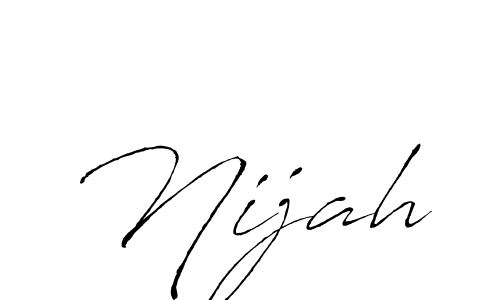 How to make Nijah signature? Antro_Vectra is a professional autograph style. Create handwritten signature for Nijah name. Nijah signature style 6 images and pictures png