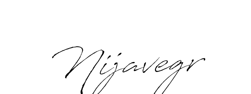 How to make Nijavegr name signature. Use Antro_Vectra style for creating short signs online. This is the latest handwritten sign. Nijavegr signature style 6 images and pictures png