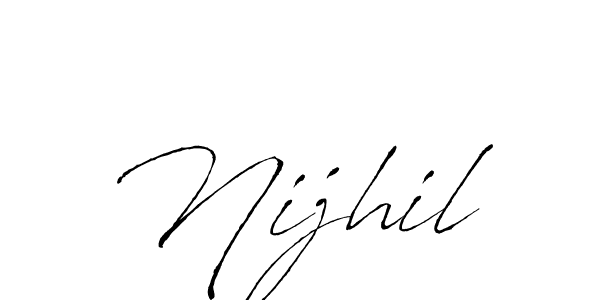 Best and Professional Signature Style for Nijhil. Antro_Vectra Best Signature Style Collection. Nijhil signature style 6 images and pictures png
