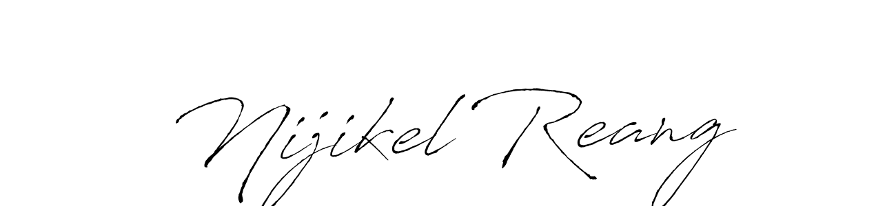 Antro_Vectra is a professional signature style that is perfect for those who want to add a touch of class to their signature. It is also a great choice for those who want to make their signature more unique. Get Nijikel Reang name to fancy signature for free. Nijikel Reang signature style 6 images and pictures png