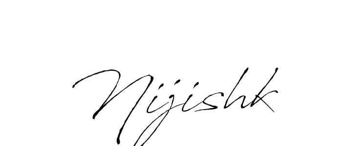 The best way (Antro_Vectra) to make a short signature is to pick only two or three words in your name. The name Nijishk include a total of six letters. For converting this name. Nijishk signature style 6 images and pictures png