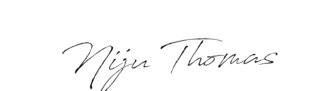 Niju Thomas stylish signature style. Best Handwritten Sign (Antro_Vectra) for my name. Handwritten Signature Collection Ideas for my name Niju Thomas. Niju Thomas signature style 6 images and pictures png