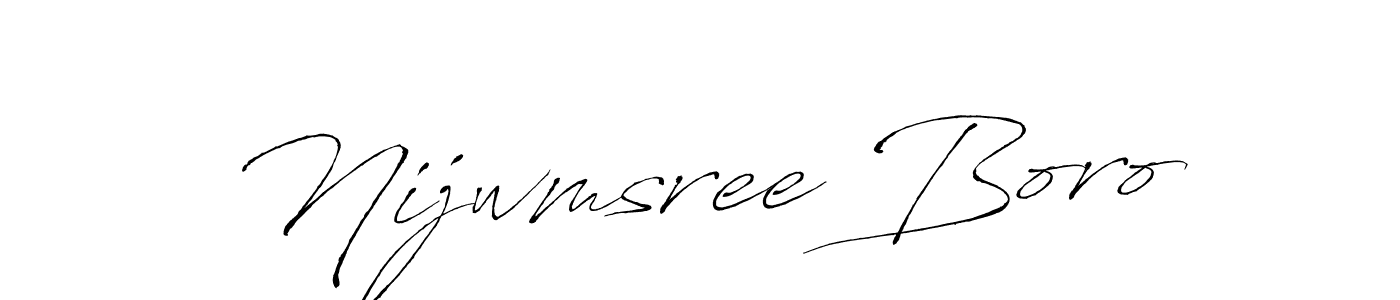 Antro_Vectra is a professional signature style that is perfect for those who want to add a touch of class to their signature. It is also a great choice for those who want to make their signature more unique. Get Nijwmsree Boro name to fancy signature for free. Nijwmsree Boro signature style 6 images and pictures png