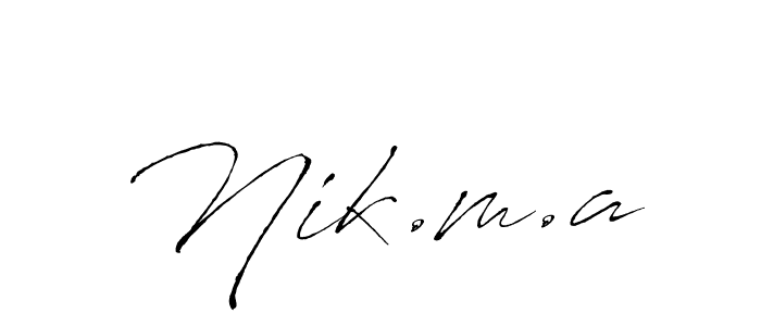 Make a beautiful signature design for name Nik.m.a. Use this online signature maker to create a handwritten signature for free. Nik.m.a signature style 6 images and pictures png