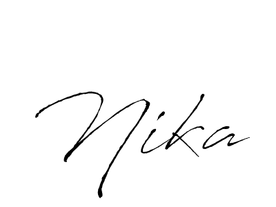 Also You can easily find your signature by using the search form. We will create Nika name handwritten signature images for you free of cost using Antro_Vectra sign style. Nika signature style 6 images and pictures png