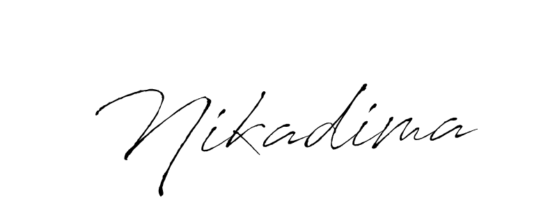 How to make Nikadima signature? Antro_Vectra is a professional autograph style. Create handwritten signature for Nikadima name. Nikadima signature style 6 images and pictures png