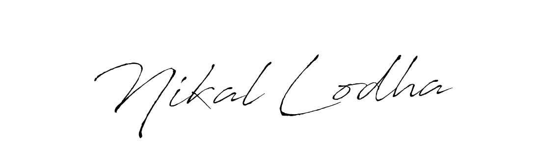 Nikal Lodha stylish signature style. Best Handwritten Sign (Antro_Vectra) for my name. Handwritten Signature Collection Ideas for my name Nikal Lodha. Nikal Lodha signature style 6 images and pictures png