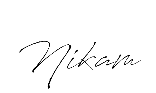 Make a beautiful signature design for name Nikam. Use this online signature maker to create a handwritten signature for free. Nikam signature style 6 images and pictures png