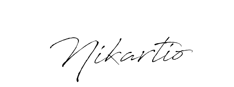 The best way (Antro_Vectra) to make a short signature is to pick only two or three words in your name. The name Nikartio include a total of six letters. For converting this name. Nikartio signature style 6 images and pictures png