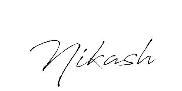 Make a beautiful signature design for name Nikash. With this signature (Antro_Vectra) style, you can create a handwritten signature for free. Nikash signature style 6 images and pictures png