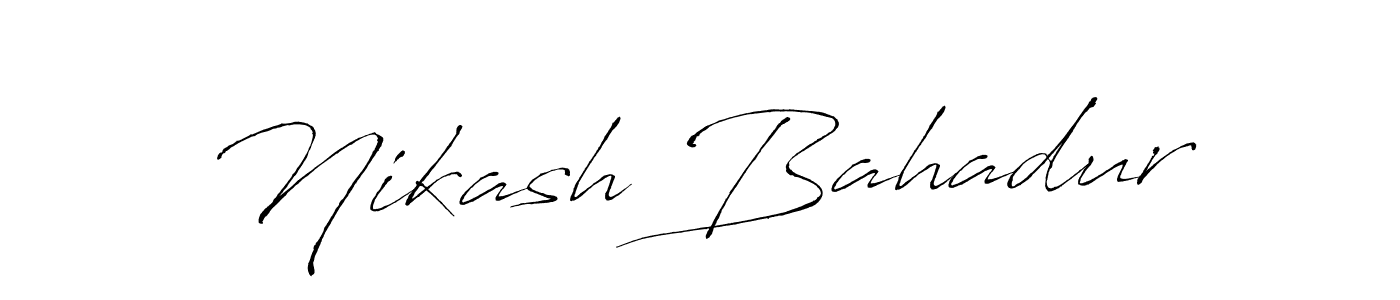 You can use this online signature creator to create a handwritten signature for the name Nikash Bahadur. This is the best online autograph maker. Nikash Bahadur signature style 6 images and pictures png