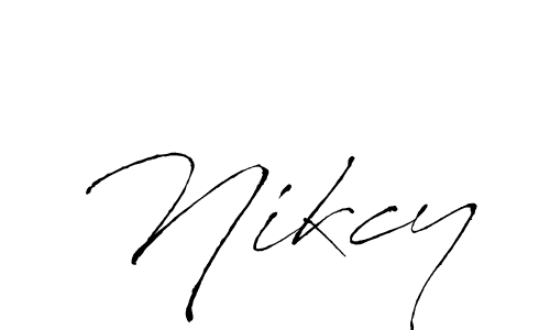 Make a beautiful signature design for name Nikcy. With this signature (Antro_Vectra) style, you can create a handwritten signature for free. Nikcy signature style 6 images and pictures png