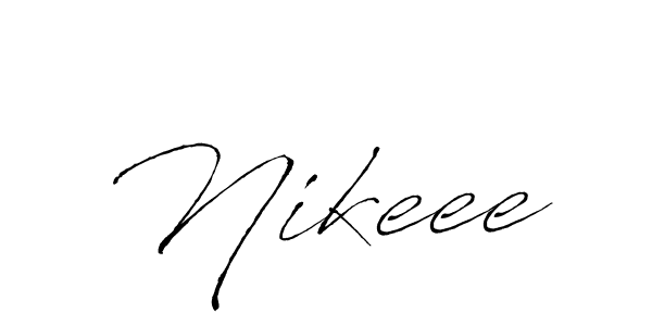 How to make Nikeee name signature. Use Antro_Vectra style for creating short signs online. This is the latest handwritten sign. Nikeee signature style 6 images and pictures png